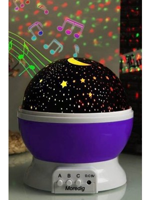 Normadia Renkli Yıldızlı Gökyüzü Projeksiyon Gece Lambası, Sihirli Atmosfer Yaratır