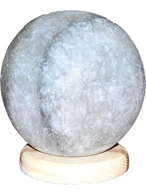Normadia Gri Tuz Lambası, Çankırı Tuzundan 3,5-4 Kg, Doğal ve Sağlıklı Işıklandırma