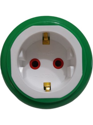 Normadia Yeşil LED Gece Lambası, Prizli, Aç Kapa Anahtarlı, Enerji Tasarruflu