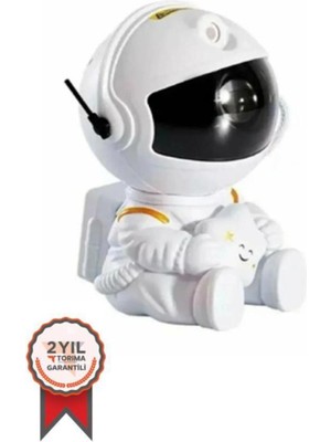 Normadia Işıklı Galaksi Samanyolu Yıldız Projektör, Gece Lambası, Mini Beyaz