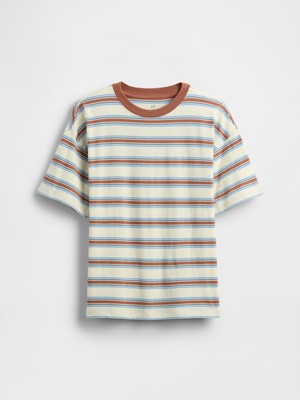 Gap Erkek Çocuk Açık Kahverengi Relaxed Original T-Shirt