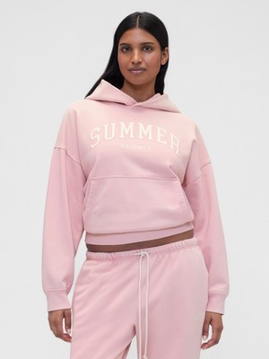 Gap Kadın Pembe Gap × Summer Fridays Heavyweight Oversized Logo Sweatshirt