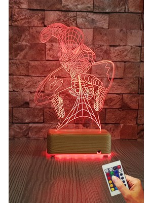 Normadia 3D Yüzeyli LED Gece Lambası, Renkli ve Eğlenceli Dekorasyon Parçası