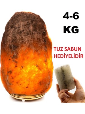 Normadia Doğal Çankırı Kaya Tuzu Tuz Lambası, 4-6 Kg, Sağlıklı ve Şık Tasarım