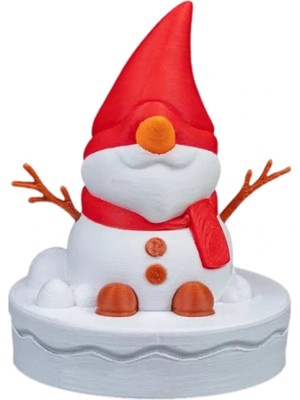 TE Dükkan Buğz Eco Lounge Sevimli Kardan Adam Biblo 8 cm – Masaüstü Minyatür Kış Dekoru