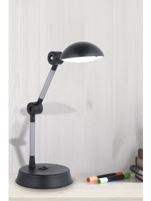 Normadia Şık Siyah LED Masa Lambası, Modern ve Enerji Verimli Tasarım