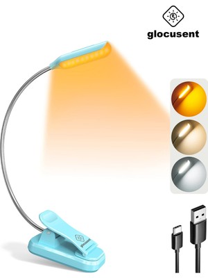 Normadia Esnek Şarjlı LED Masa Lambası, Okuma ve Çalışma Için Mavi Işık