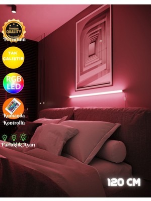 Normadia Renkli Uzaktan Kumandalı LED Abajur Aplik Gece Lambası, Şık ve Kullanışlı