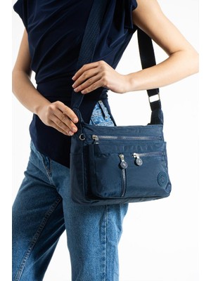 Baginn Kadın Postacı Çanta Hafif Klinkır Kumaş Çok Cepli Çapraz Askılı Omuz Çantası 25*20 cm Günlük Çanta