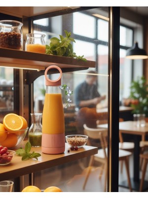 Novytech Günlük Kullanıma Uygun USB Şarjlı Smoothie Blender - Lisinya