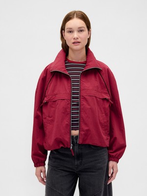 Gap Kadın Kırmızı Stranger Things Flannel-Astarlı Track Ceket