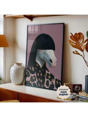 Persona Istanbul Artificial Collection "madam Mare" - Sürreal Moda ve At Portresi (Çerçevesiz)