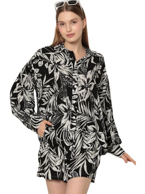 SARVONA Alt Üst Şortlu Takım - Desenli