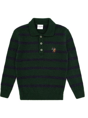 U.s. Polo Assn. Erkek Çocuk Yeşil Kazak /triko 50315627-VR054