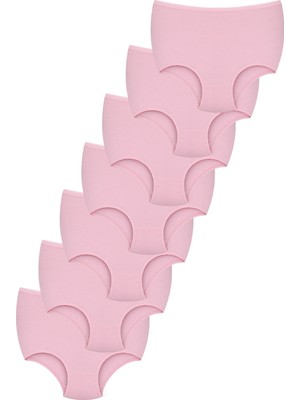 Konforx Kadın Külot Yüksek Bel 7'li Paket - Günlük Kullanım, Pamuklu, Iç Giyim Farklı Renk Seçeneği