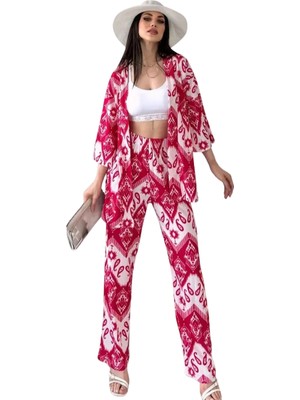 SARVONA Alt Üst Takım Kimono- Desenli