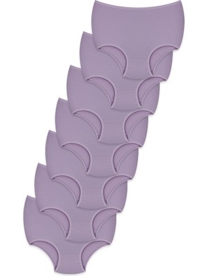 Konforx Kadın Külot Yüksek Bel 7'li Paket - Günlük Kullanım, Pamuklu, Iç Giyim Farklı Renk Seçeneği