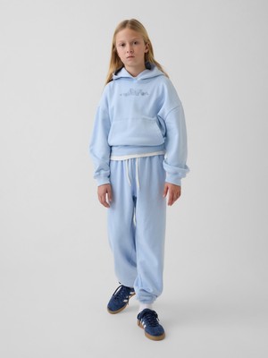 Gap Kız Çocuk Açık Mavi Vintagesoft Relaxed Jogger Eşofman Altı
