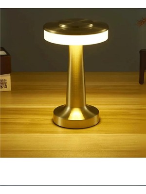 Normadia Şarjlı Dokunmatik Metal Masa Lambası, USB Kablo ile Kullanım, Modern Tasarım