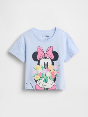 Gap Kız Bebek Açık Mavi Grafik Baskılı T-Shirt