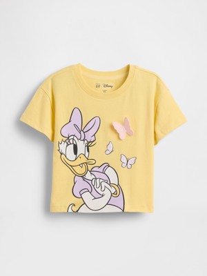 Gap Kız Bebek Sarı Grafik Baskılı T-Shirt