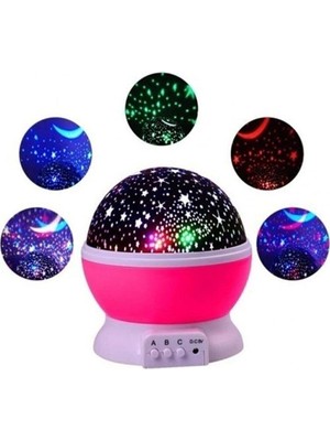 Normadia Yıldız Yansıtmalı Gece Lambası, Çocuk Odası Için Projeksiyon Lambası