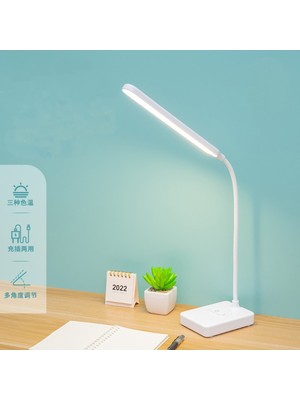 Normadia Şarjlı Dokunmatik 30 LED Masa Lambası, 3 Renkli Çalışma ve Okuma Işığı