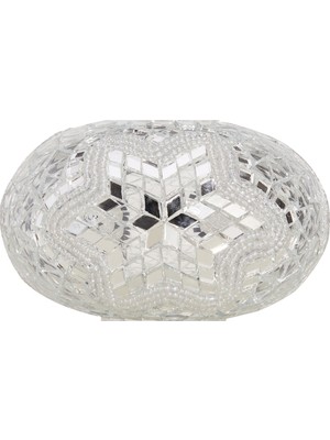 Normadia Otantik Mozaik Avize Aplik Lambader Cam 18 Cm, Şık ve Zarif Tasarım