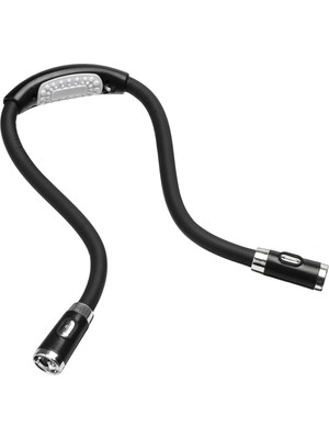 Normadia Esnek Boyun Askılı LED Okuma Lambası, 3 Işık Modu, Pilli, Göz Koruyucu