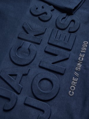 Jack & Jones Jack Jones Jcogrow Tee Ss Crew Neck FRSS26 Erkek Lacivert Tshirt 12295043-04