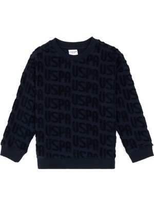 U.S. Polo Assn. Erkek Çocuk Lacivert Bisiklet Yaka Sweatshirt 50308515-VR033
