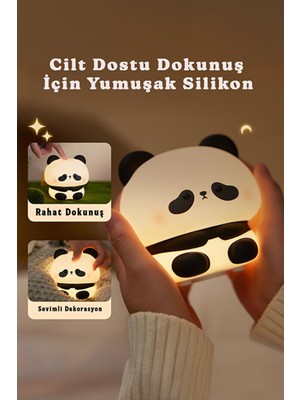 Normadia Sensörlü Renkli Gece Lambası, Oturma ve Yatak Yanı Kullanım Için