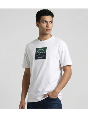Jack & Jones Jack Jones Jorcatskılls Square Brandıng Tee Sscn Ln Erkek Beyaz Tshirt 12290856-01