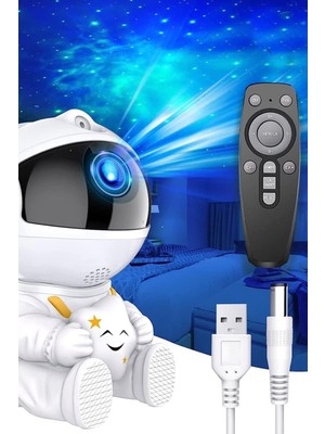 Normadia Gökyüzü Temalı Gece Lambası, Bulut ve Galaksi Projektörü, Çocuk Odası Dekoru