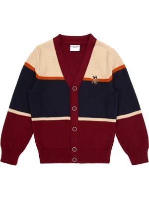 U.s. Polo Assn. Erkek Çocuk Bordo Hırka (Triko) 50317116-VR014