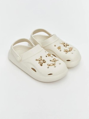 LC Waikiki Bej Baskılı Kız Çocuk Plaj Sandaleti  (S6)