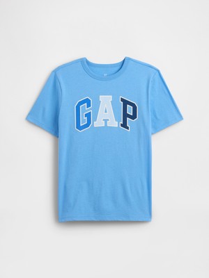 Gap Erkek Çocuk Mavi Grafik Baskılı T-Shirt