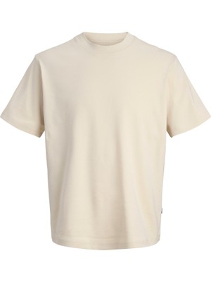 Jack & Jones Jack Jones Jprblaowen Ss Brandıng Tee Sn Erkek Bej Tshirt 12292397-06