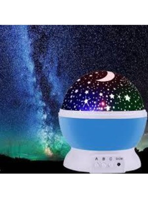 Normadia Rüya Gibi Yıldız Yansıtıcı Tavan Gece Lambası, USB ile Kolay Kullanım