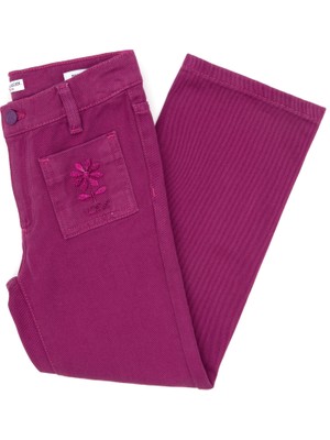 U.s. Polo Assn. Kız Çocuk Menekşe Pantolon (Kanvas-Chino) 50314779-VR037