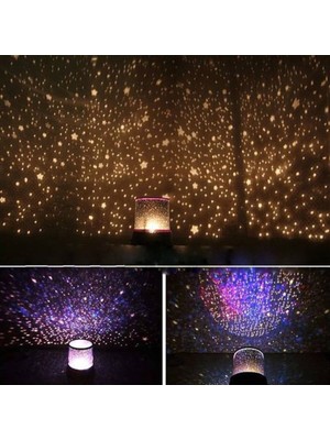 Normadia Gökyüzü Temalı LED Gece Lambası, Yumuşak Işık, Huzurlu Atmosfer