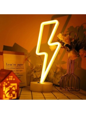 Moresun Buğz Şimşek Neon LED Lamba