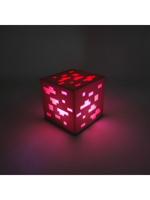 Normadia Minecraft Tarzı Maden Cevheri Masa Lambası, Pilli Dekoratif Oyuncak Işık