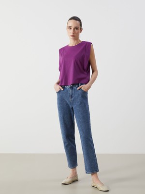 Lc Waikiki Yeni Sezon Beli Lastikli Slim Mom Kadın Jean Pantolon