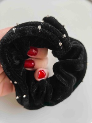 Makmery Kadife Üzeri Taş Simit Toka