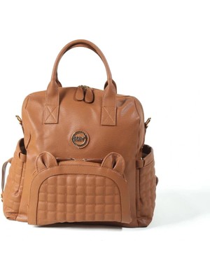 Aylina Bfs Kitty Deri Anne Bebek Bakım Sırt Çantası 7271 Taba