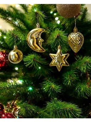 Skygo Yılbaşı Ağacı Süsleri Karışık Asılabilir Ağaç Süsü 10'lu