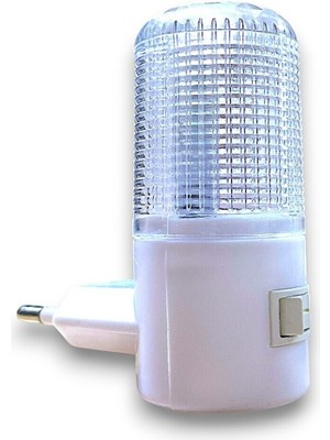 Normadia Enerji Tasarruflu Tek-Iş LED Gece Lambası, Anahtarlı, Priz Tipi