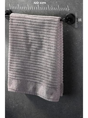 Skygo Ister Vidalı Ister Yapışkanlı Paslanmaz Uzun Havluluk Mat Siyah S-101