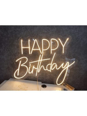 Normadia Renkli Neon LED Duvar Yazısı 85X65, Kutlama ve Dekorasyon Için Ideal